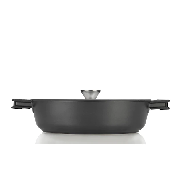 ZAVOR  2-Piece Noir 13-in Ceramic Cooking Pan with Lid. 6 Qt Sauté Pan