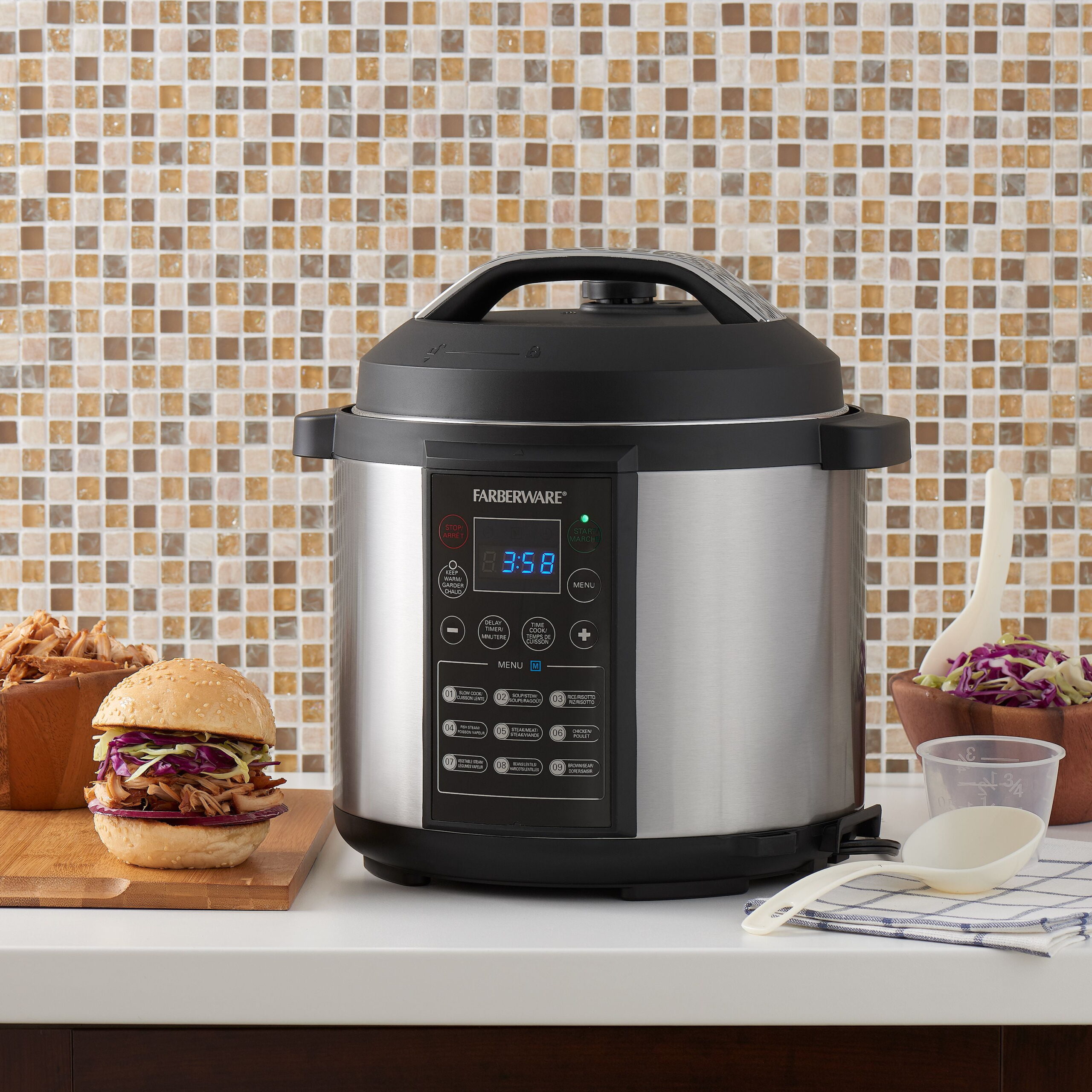 Farberware Programmable Digital Pressure Cooker. 6 Quart