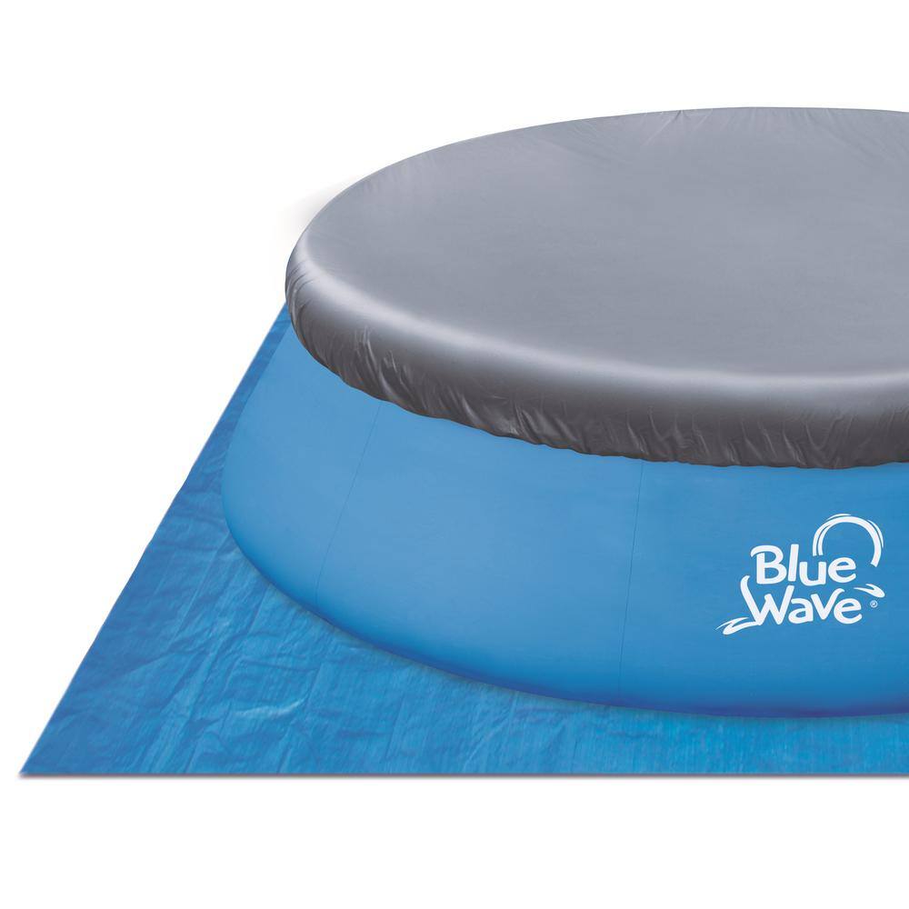 Blue Wave NT6132 156 in. Round 33 in. D Inflatable Pool with Cover