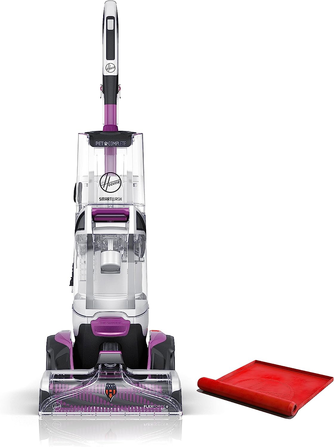 Hoover SmartWash Automatic Carpet Cleaner Spot Chaser Stain Remover Wand. Shampooer Machine for Pets. with Storage Mat. FH53050. Purple. Large