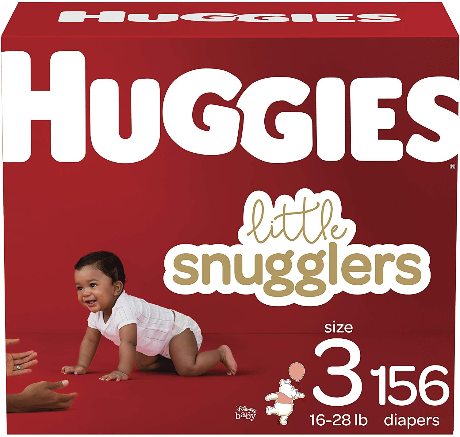 Huggies Little Snugglers Baby Diapers. Size 3. 156 Ct. One Month Supply