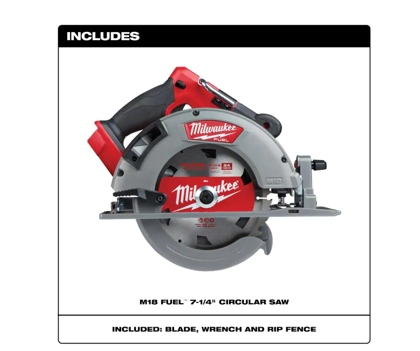 Milwaukee 2732-20 M18 FUEL 18V Lithium-Ion Brushless Cordless 7-1/4 in. Circular Saw (Tool-Only)