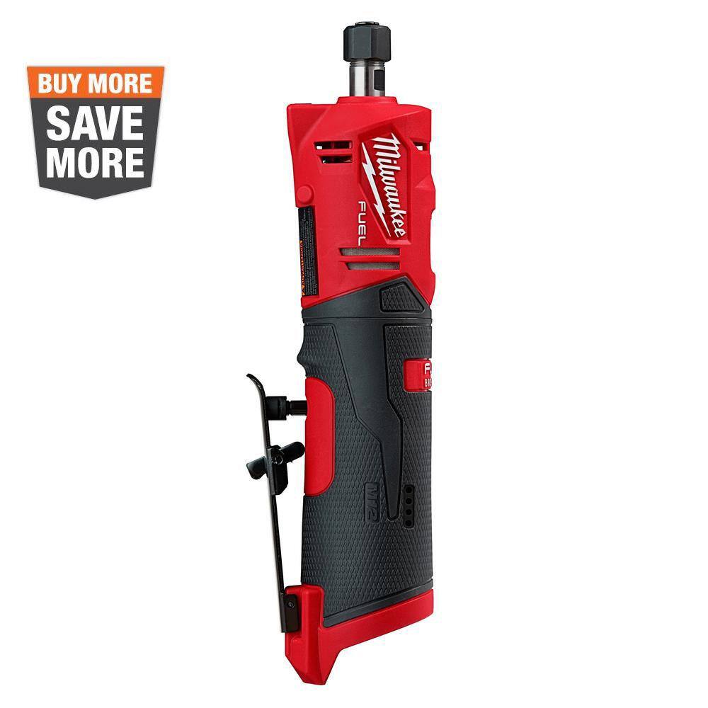 Milwaukee 2486-20 M12 FUEL 12V Lithium-Ion Brushless Cordless 1/4 in. Straight Die Grinder (Tool-Only)