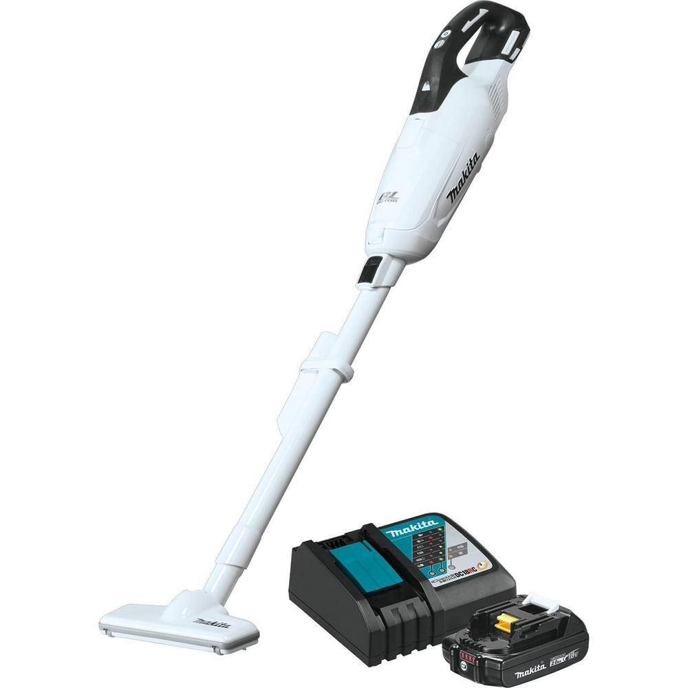 Makita XLC05R1WX4 18-Volt LXT Lithium-Ion Compact Brushless Cordless 3-Speed Vacuum Kit. 2.0 Ah