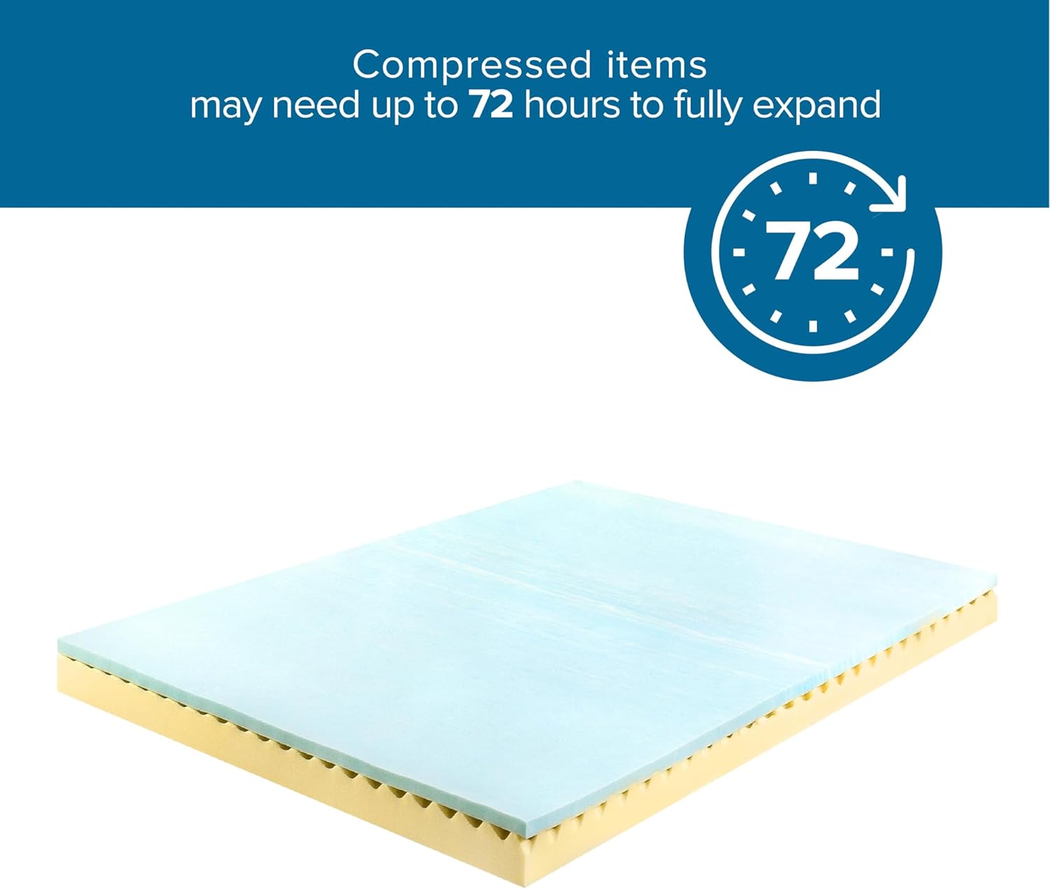 ZINUS 1.5/2/3/4-inch Swirl Gel Cooling Memory Foam Mattress Topper. Cooling Airflow Design. CertiPUR-US Certified (4 in. Full)