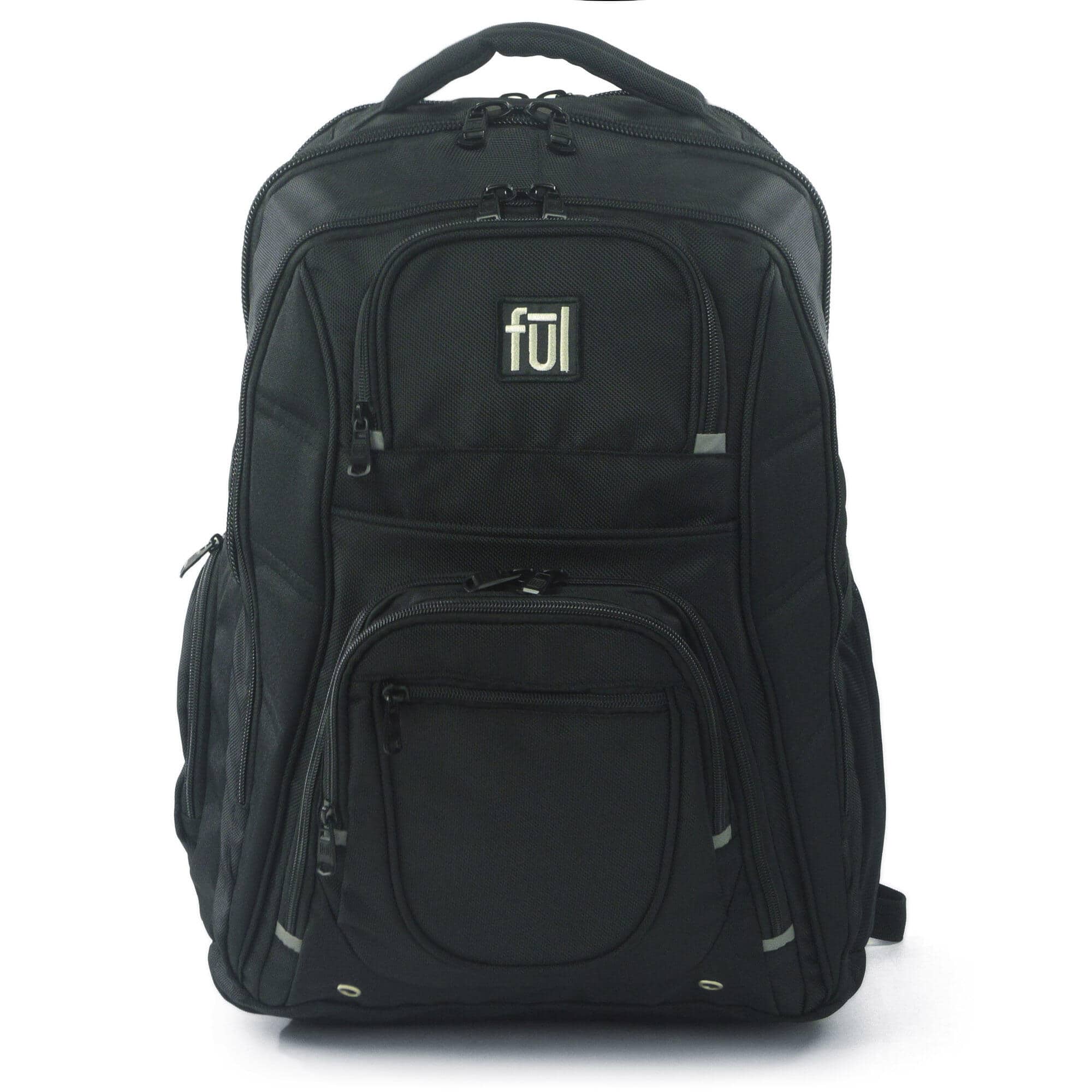 Ful Rockwood 19 in. Black Laptop Backpack