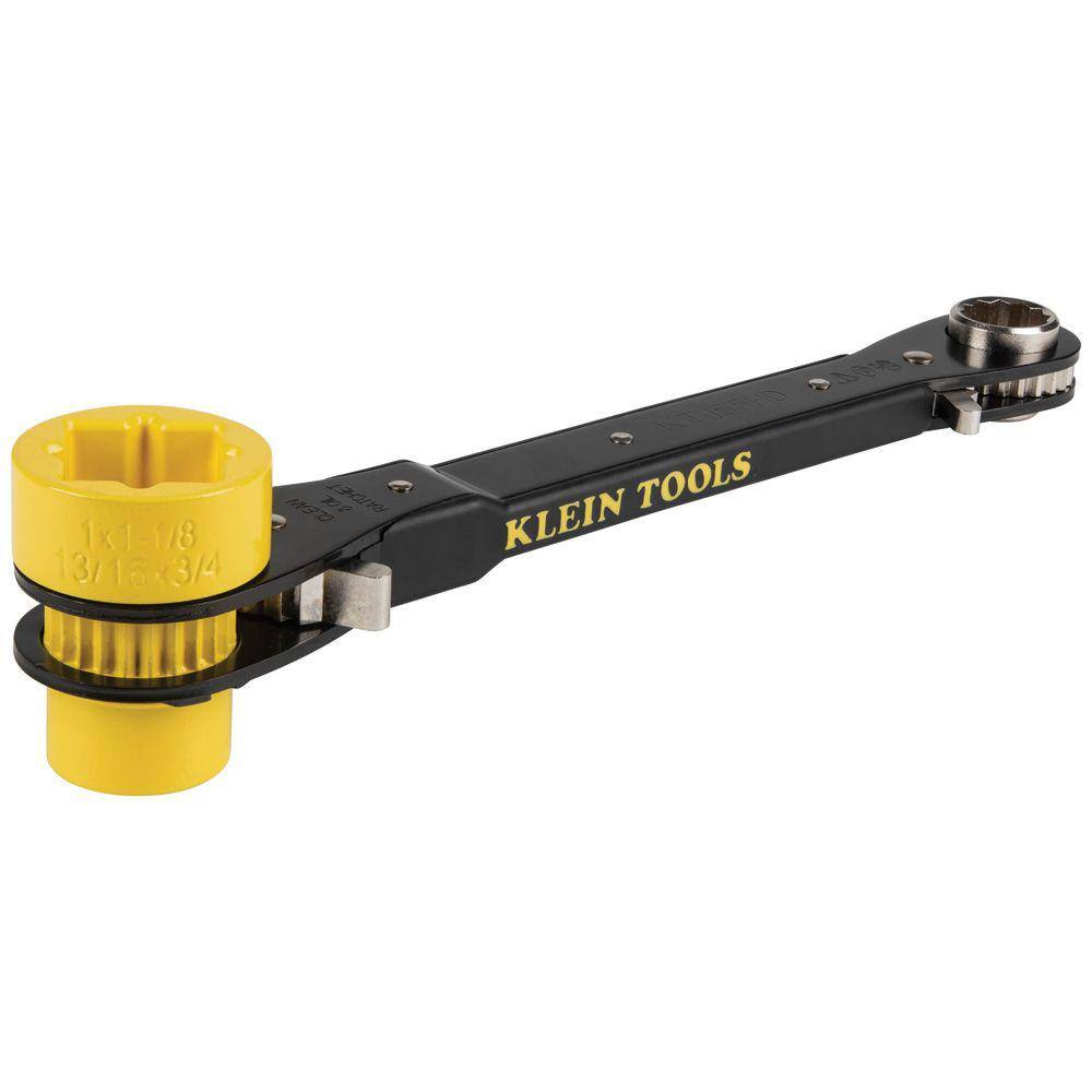 Klein Tools KT155HD 5-in-1 Heavy Duty Racheting Lineman-s Wrench