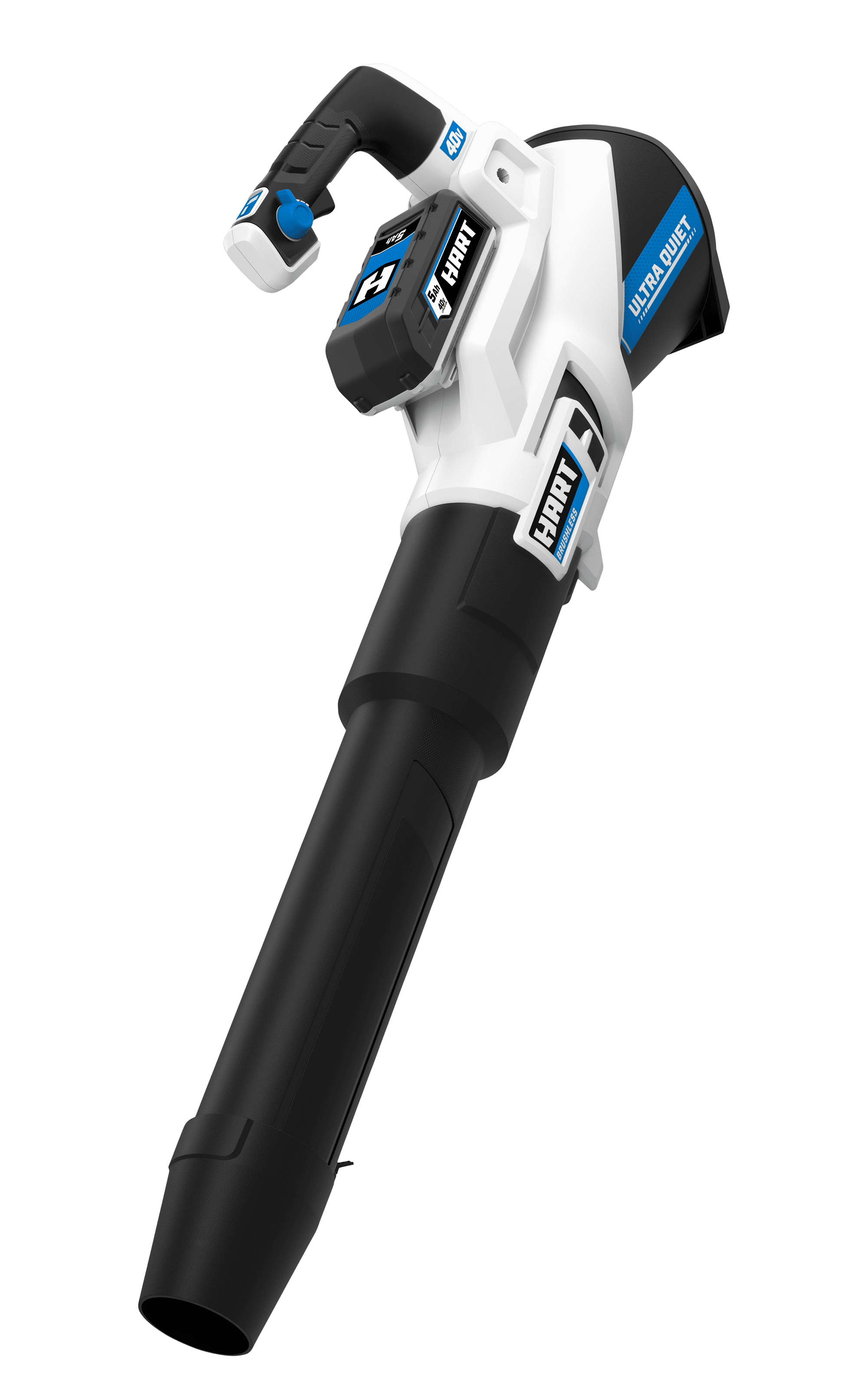 HART 40-Volt Cordless SUPERCHARGE Brushless 650 CFM Blower (1) 5.0 Ah Lithium Ion Battery