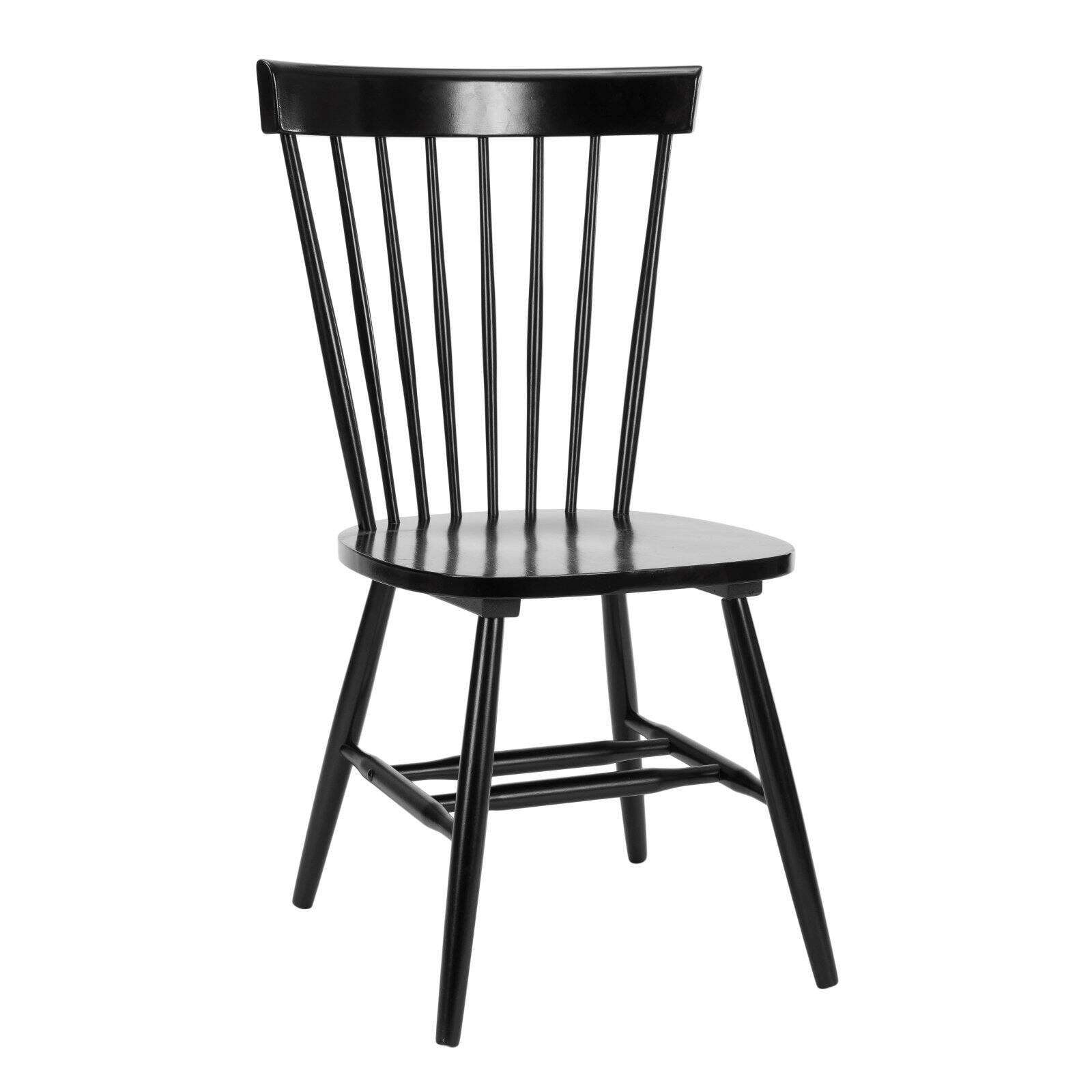 SAFAVIEH Parker 17”H Spindle Dining Chair Set of 2 Black