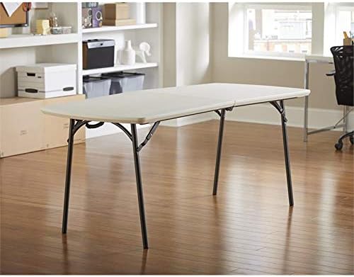 CoscoProducts Diamond Series 300 lb. Weight Capacity Folding Table. 6′ X 30″. White