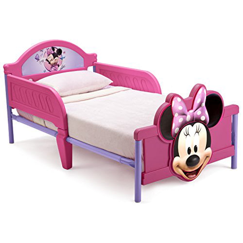 Delta Children 3D-Footboard Toddler Bed. Disney Minnie Mouse
