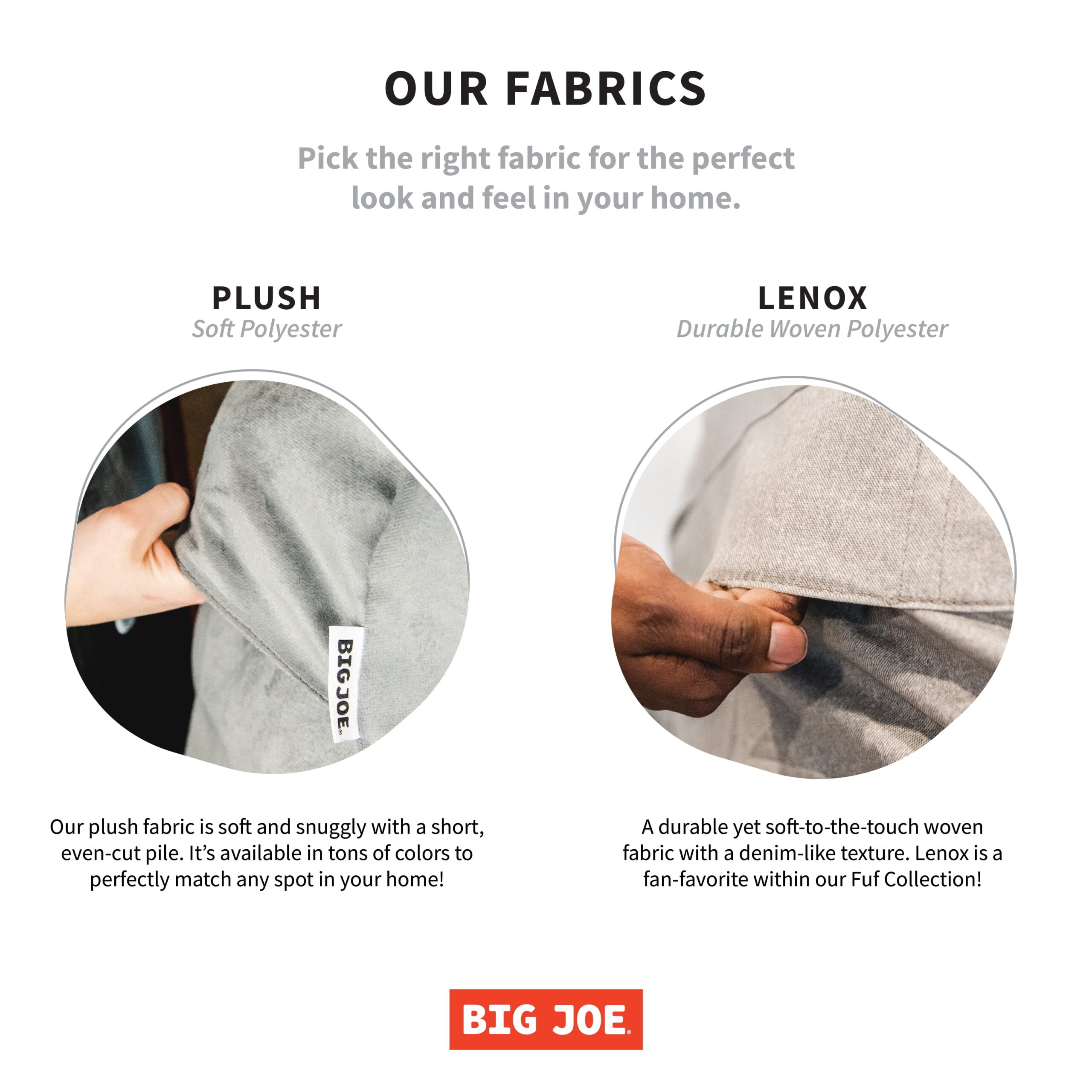 Big Joe Fuf XXL Bean Bag Chair. Lenox 6ft. Cobalt