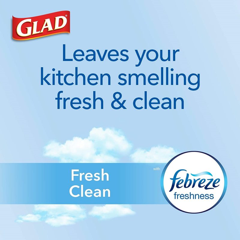GLAD ForceFlexPlus Trash Bags. 13 Gal. 68 Ct (Package May Vary)