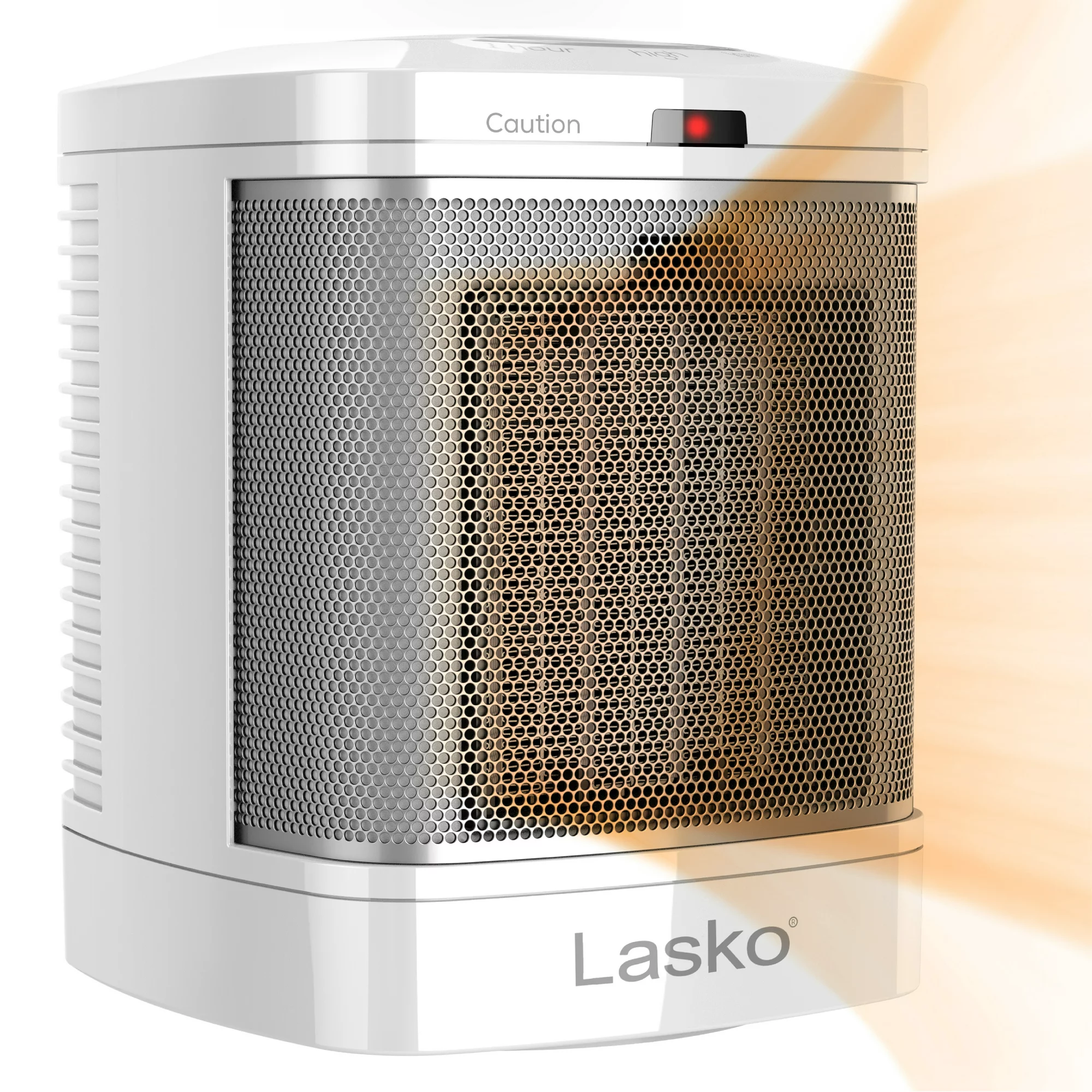 Lasko CD08200 1500W Bathroom Space Heater with ALCI Safety Plug and Timer. White