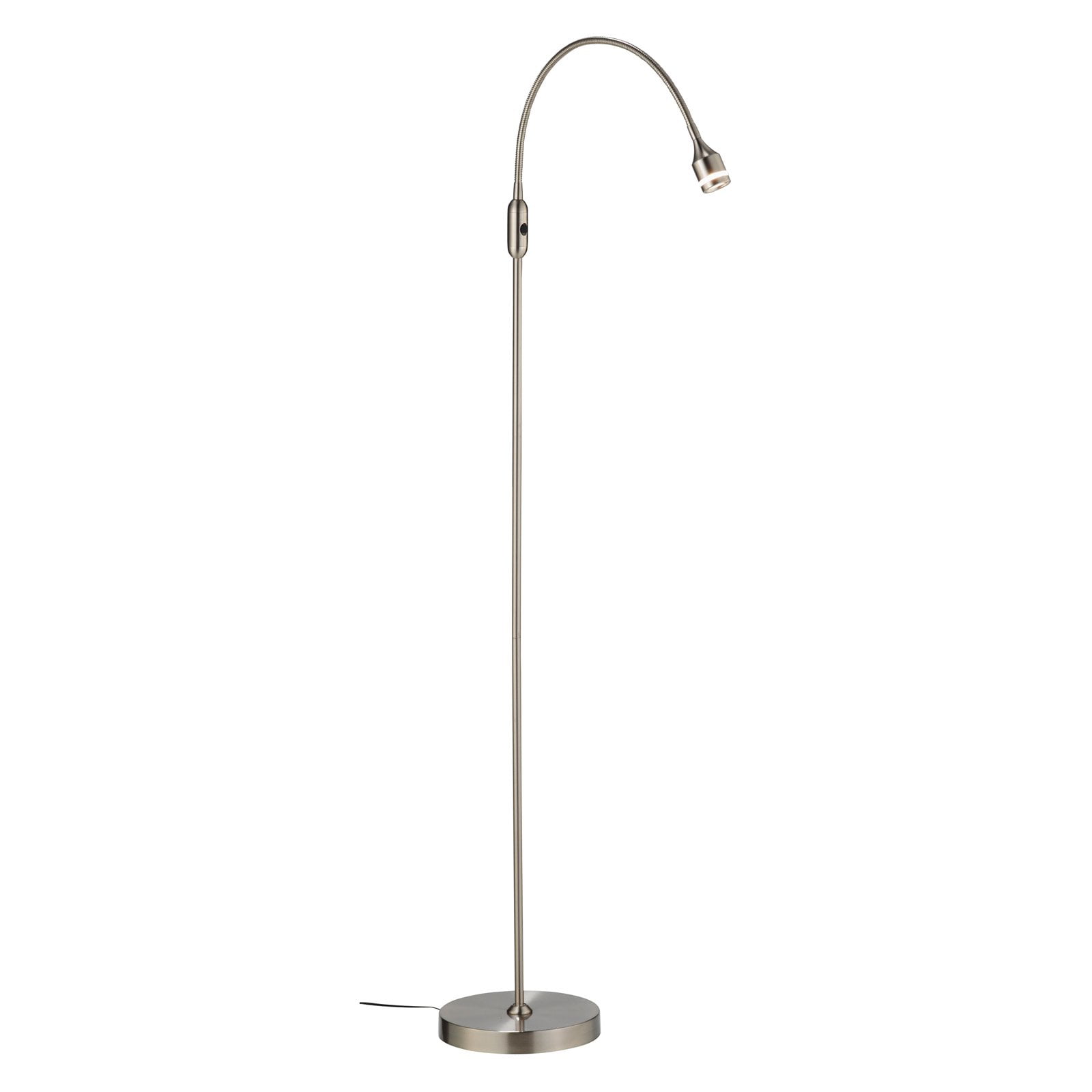 Adesso Prospect LED Floor Lamp. Brushed Steel