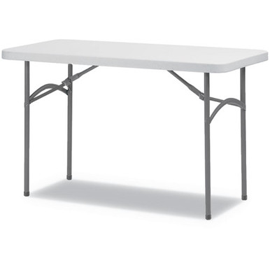 Alera Rectangular Plastic 8 Foot Folding Table. Gray