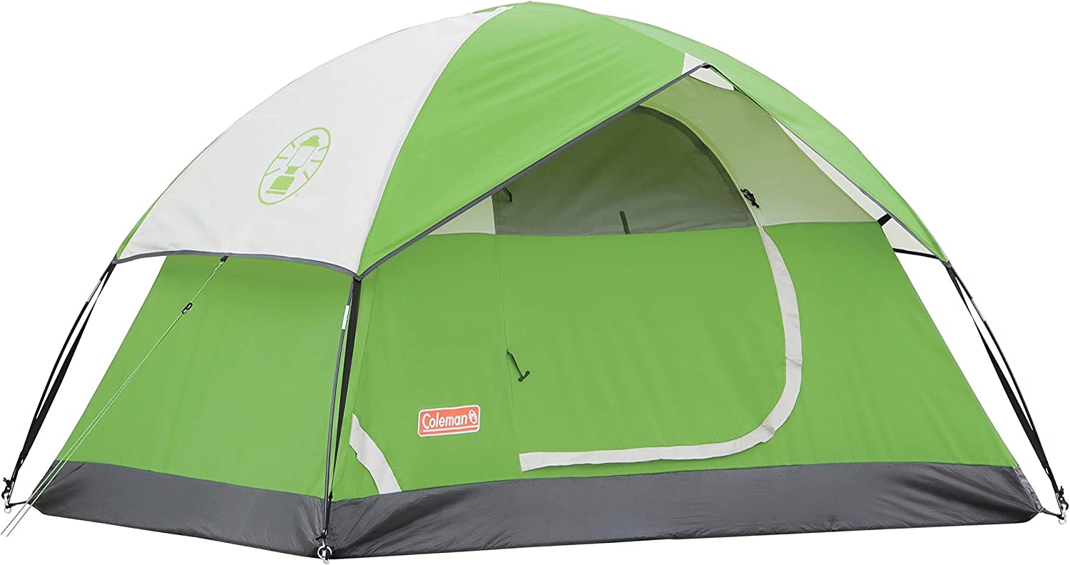 Coleman Sundome 2-Person Dome Camping Tent. Palm Green