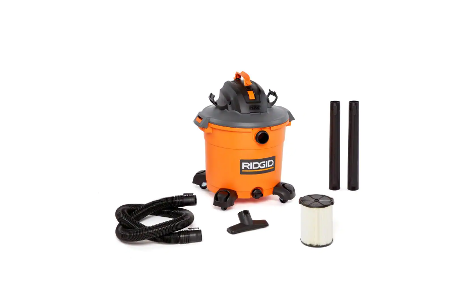 RIDGID HD1640 16 Gal. 5.0-Peak HP NXT Wet/Dry Shop Vacuum with Filter. Hose and Accessories