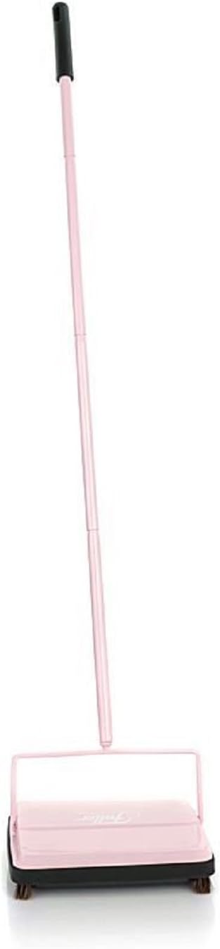 Fuller Brush 17072 Electrostatic Carpet & Floor Sweeper - 9″ Cleaning Path - Lightweight - Ideal for Crumby Messes - Works On Carpets & Hard Floor Surfaces - Pretty Pink
