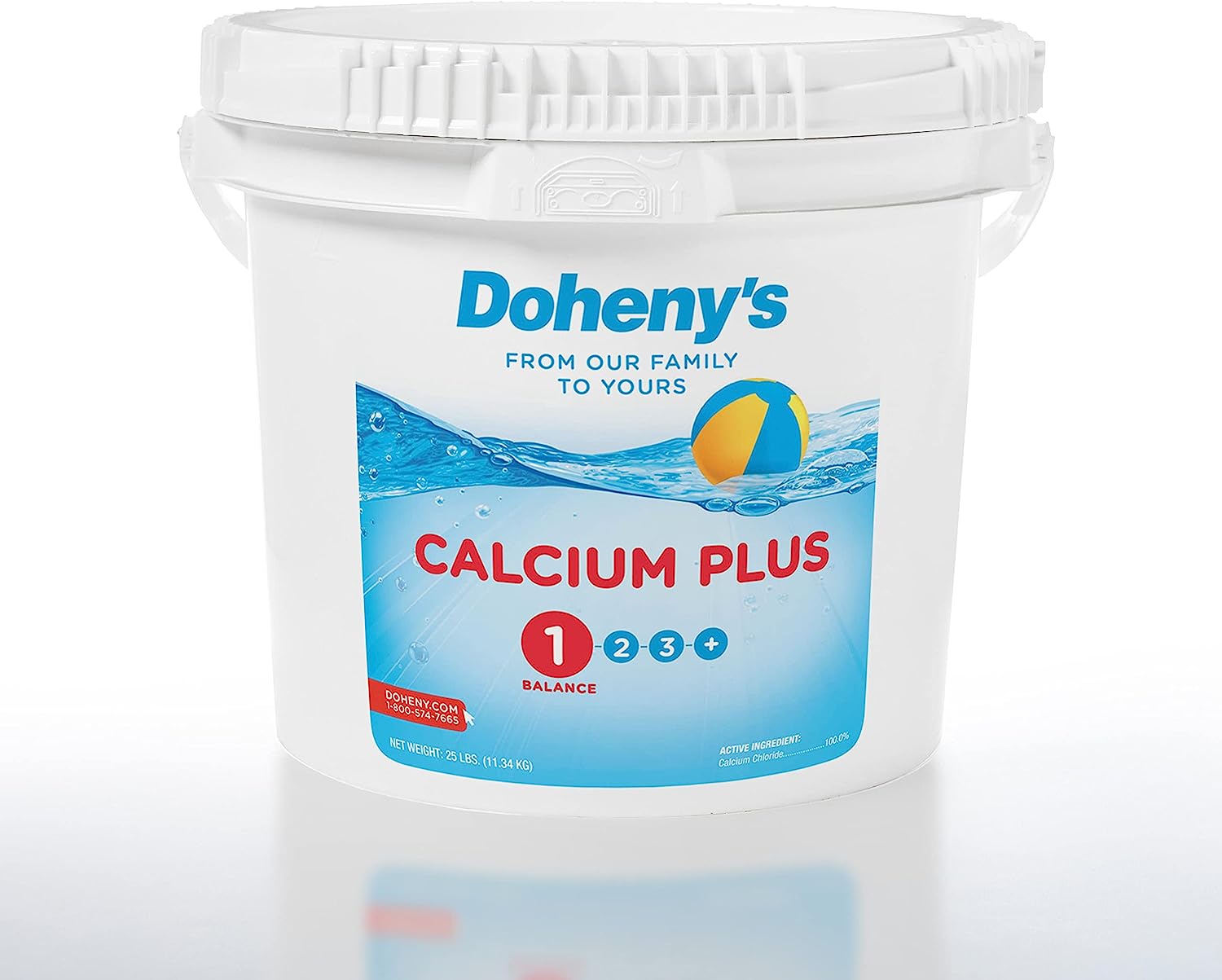 Doheny's Calcium Plus | Raise Your Calcium Hardness Level | Pro-Grade Granular/Flake Calcium Chloride | Low Calcium Hardness Levels Lead to Corrosion & Staining On Pool Surfaces and Fixtures | 25 LB