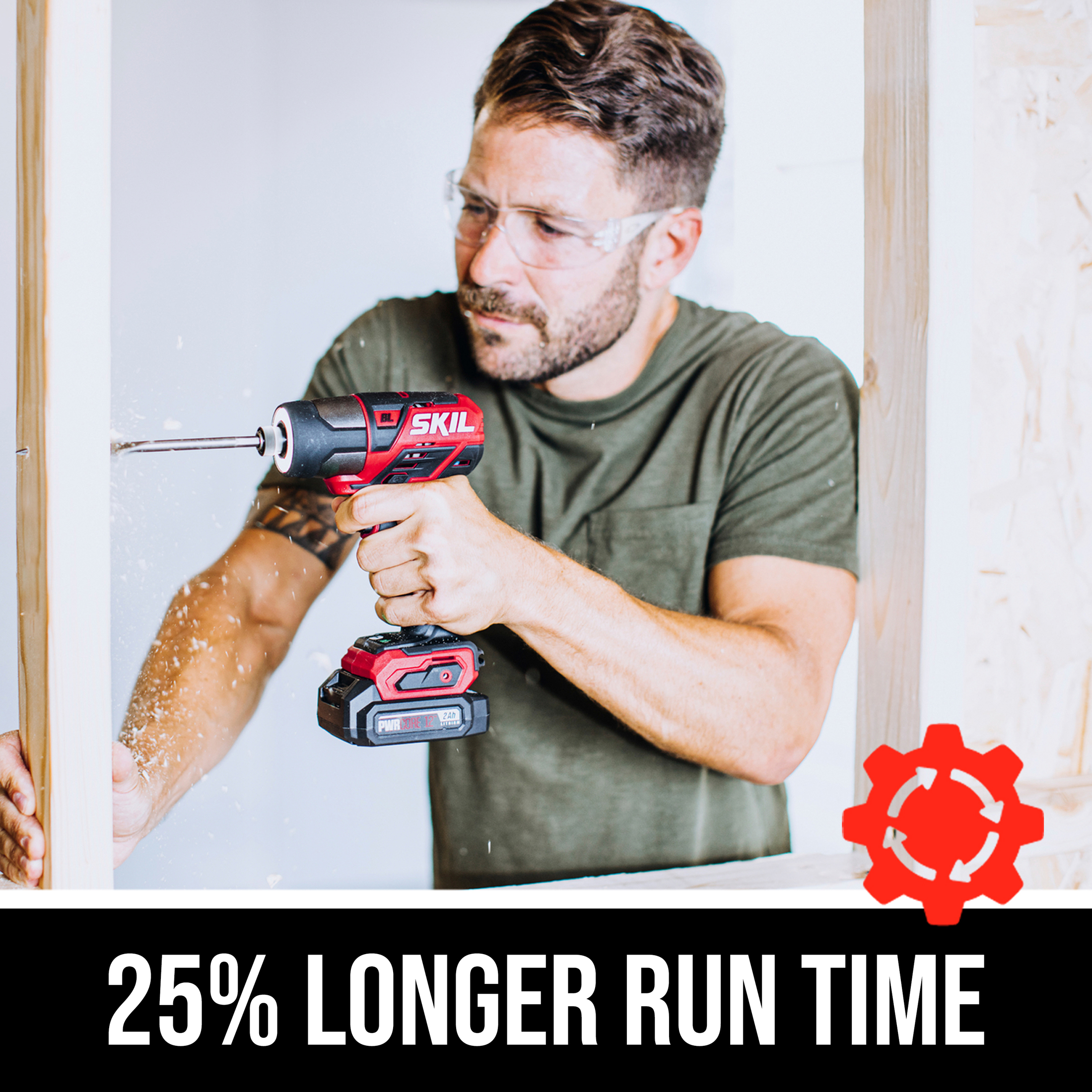 SKIL PWR CORE 12™ Brushless 12-Volt Cordless 1/4” Hex Impact Driver ID5744A-10