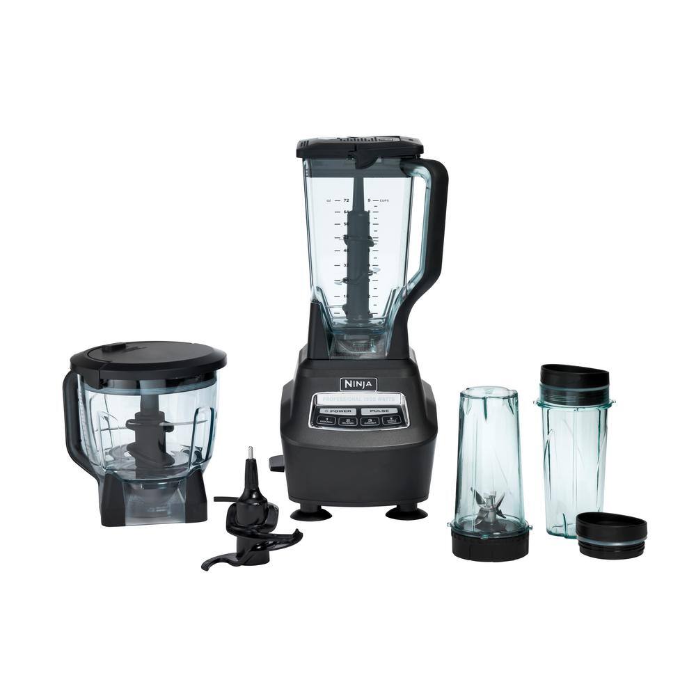 NINJA  Mega Kitchen System 72 oz. 5-Speed Black Blender and Food Processor with Travel Cups (BL770)