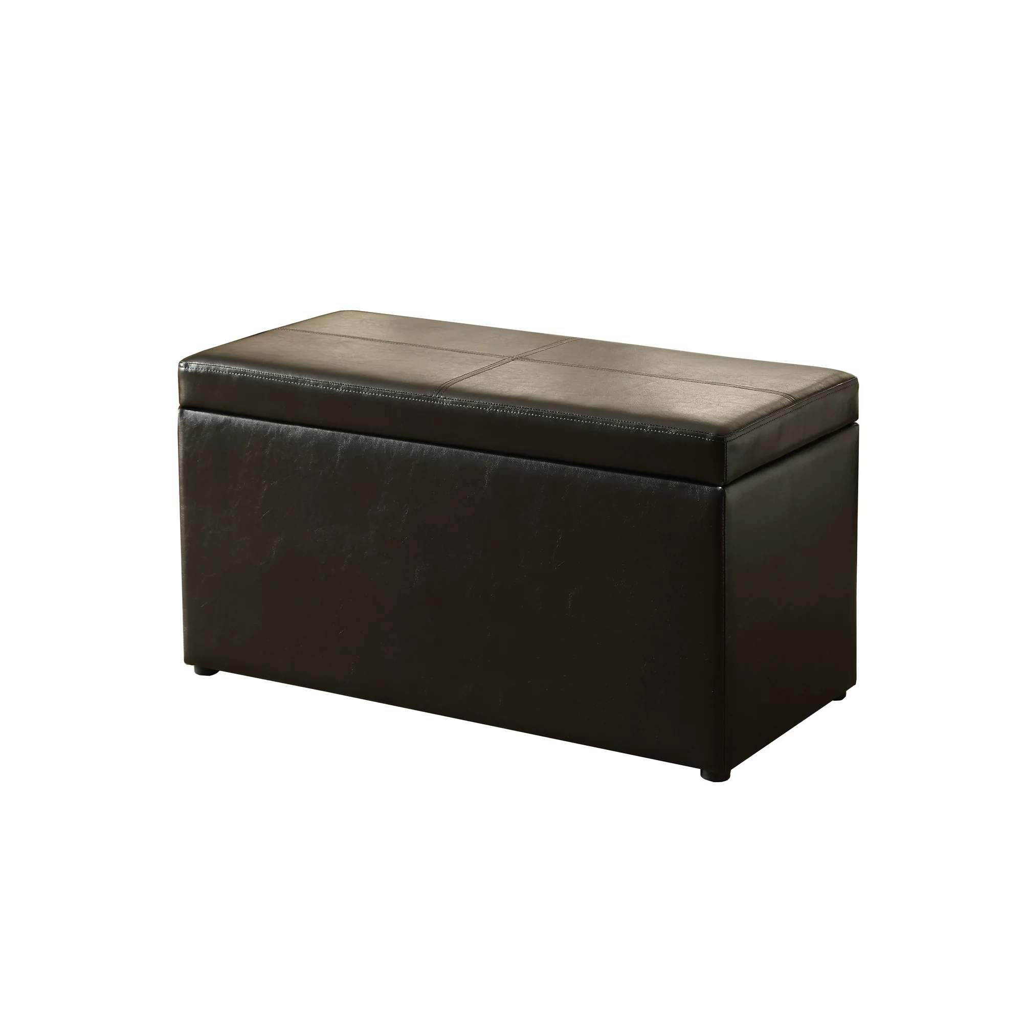 Better Homes & Gardens 30-inch Hinged Storage Ottoman. Brown
