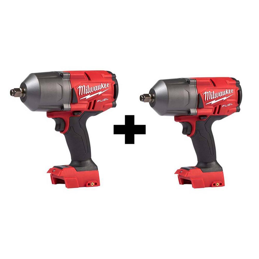 Milwaukee 2767-20-2767-20 M18 FUEL 18V Lithium-Ion Brushless Cordless 1/2 in. Impact Wrench with Friction Ring (2-Tool)