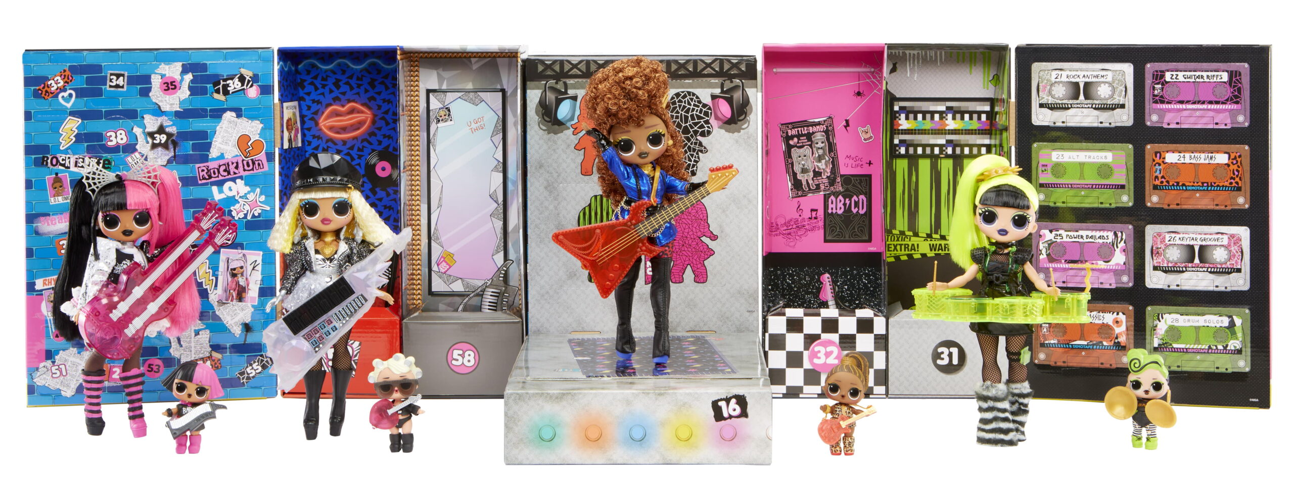 LOL Surprise OMG Remix Super Surprise - 70+ Surprises. 4 Fashion Dolls & 4 Dolls. Boombox Playset