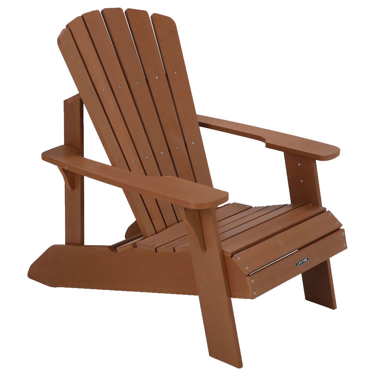 Lifetime Faux Wood Adirondack Chair. Brown - 60064