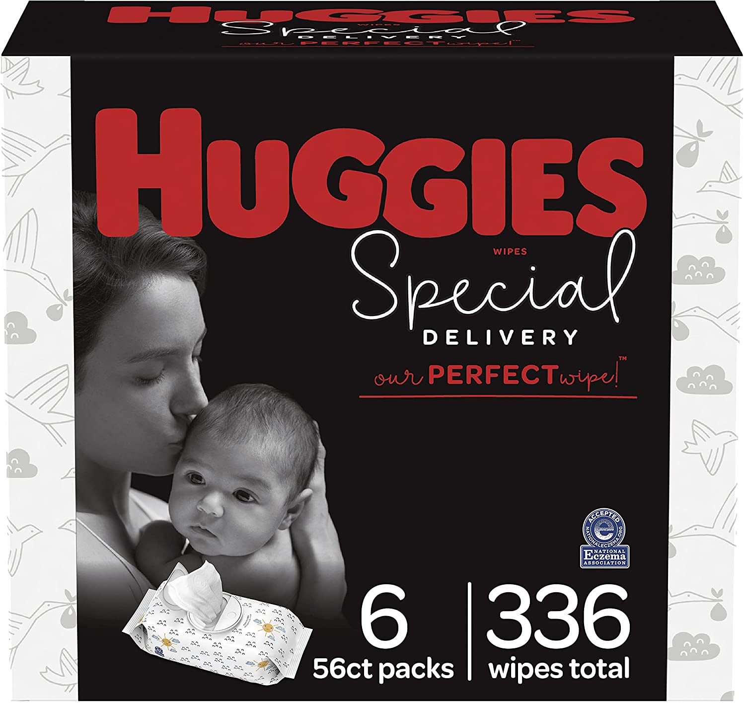 HUGGIES. Hypoallergenic Baby Wipes. Unscented