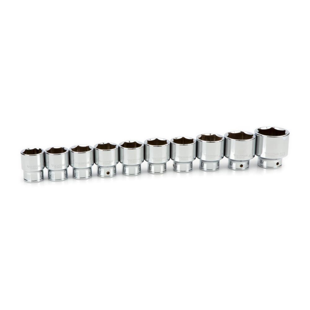 TEKTON SHD93032 3/4 in. Drive 6-Point Socket Set. 32 mm - 50 mm (10-Piece)