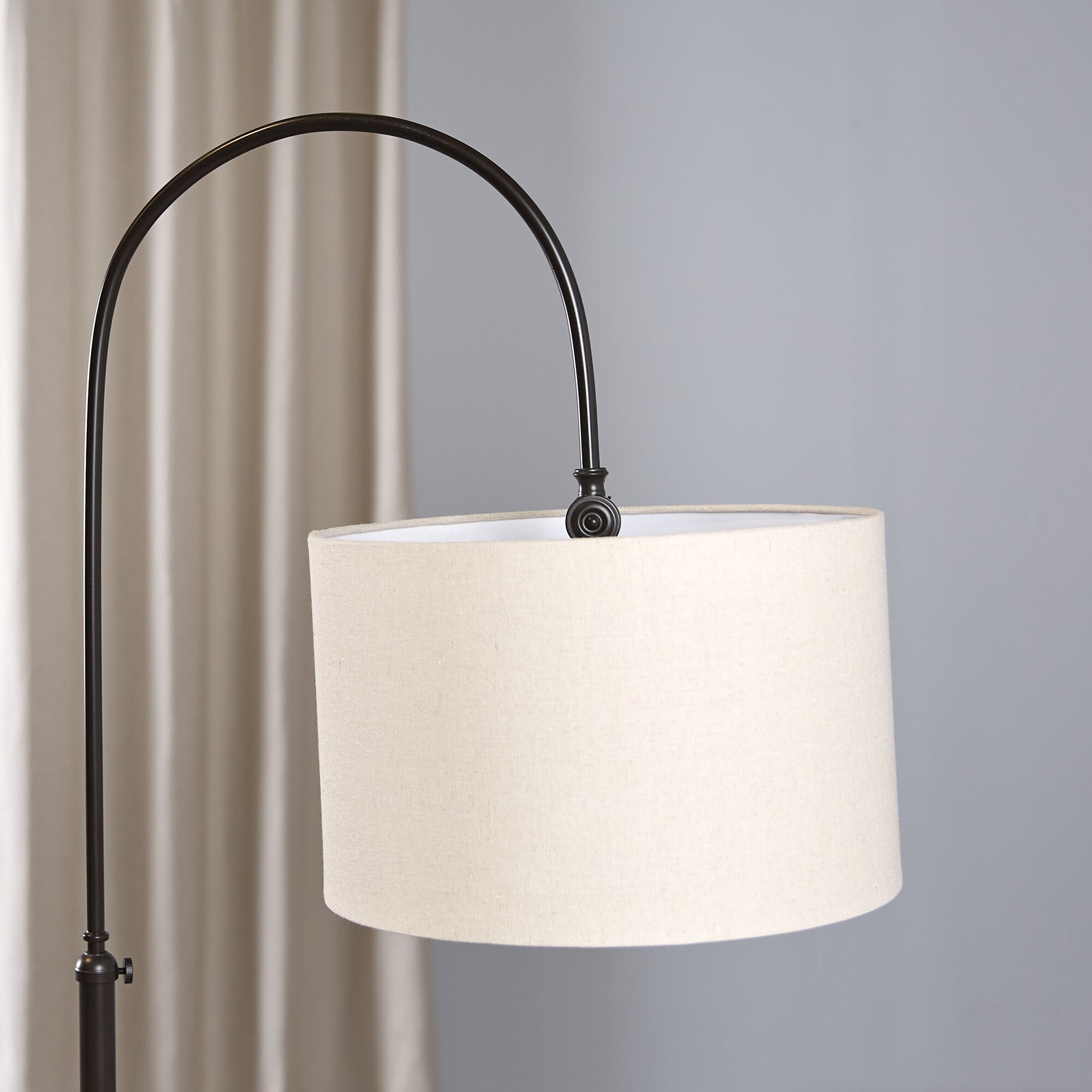 allen + roth 76.5-in Bronze Downbridge Floor Lamp