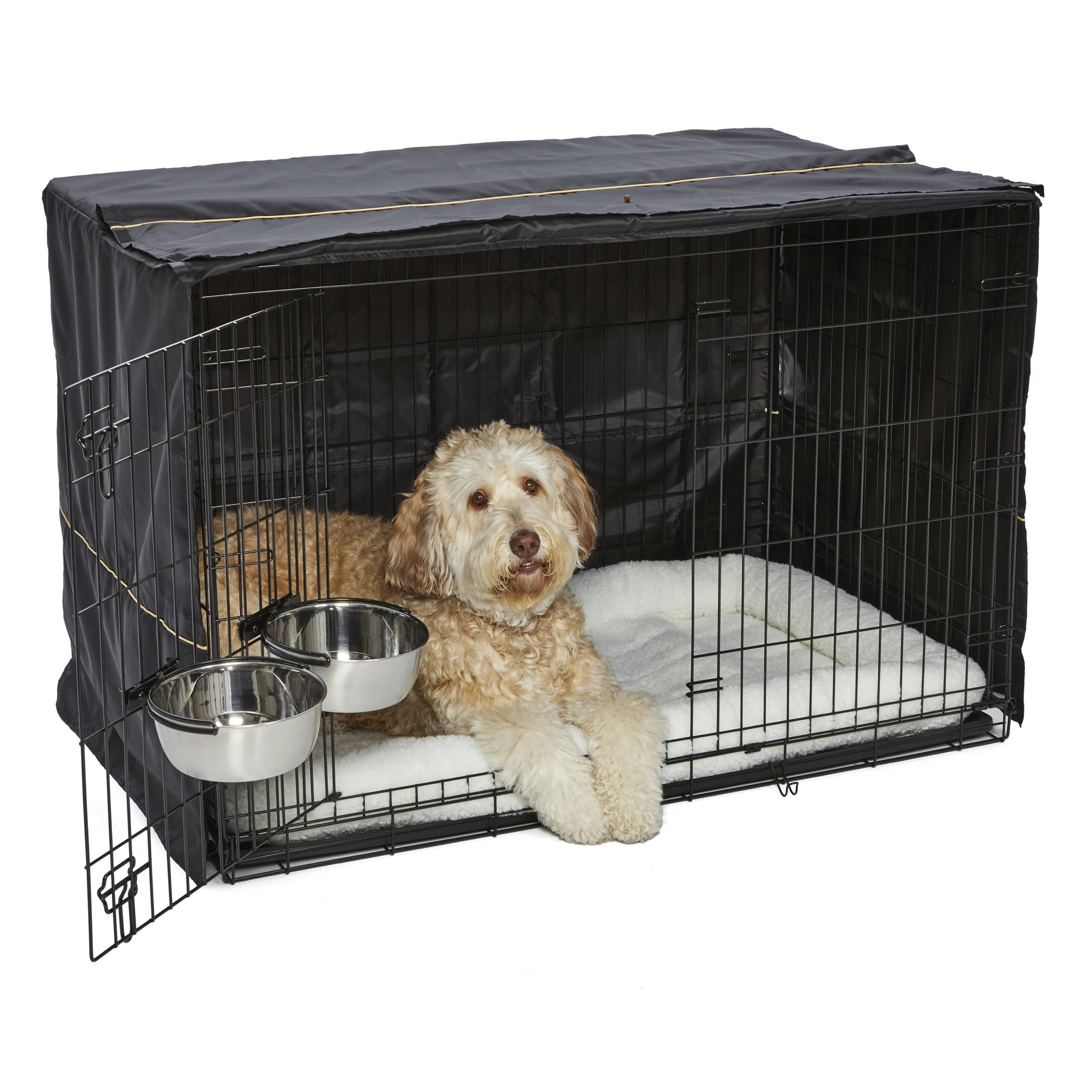 MidWest Homes For Pets Dog Crate Starter Kit. 48″