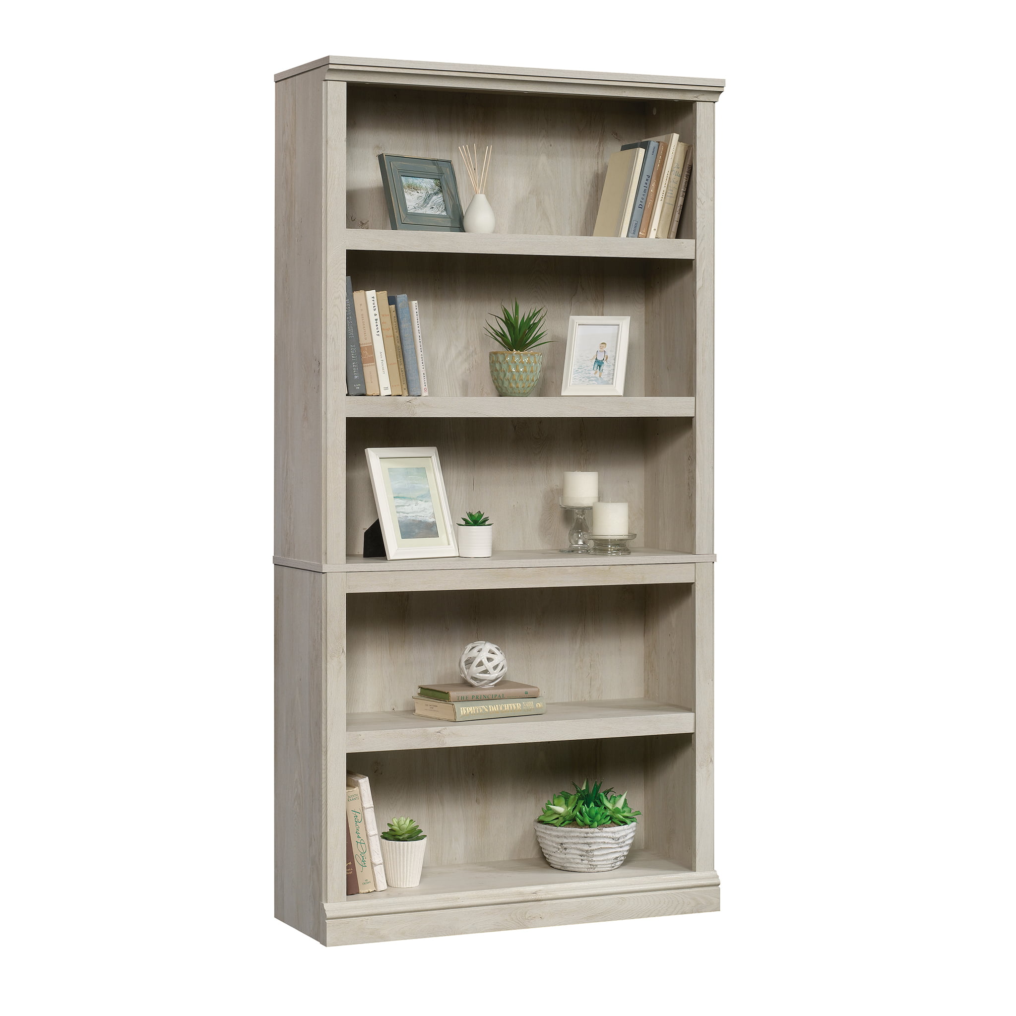 Sauder Select 5 - Shelf Bookcase. Chalked Chestnut Finish