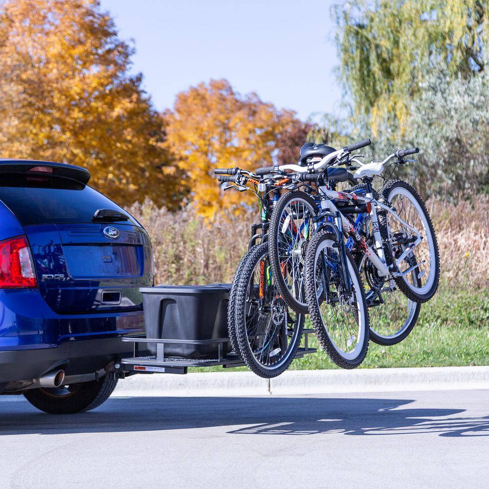 Apex BCCB-1169-4 4-Bike Steel Basket Cargo Carrier with Rack