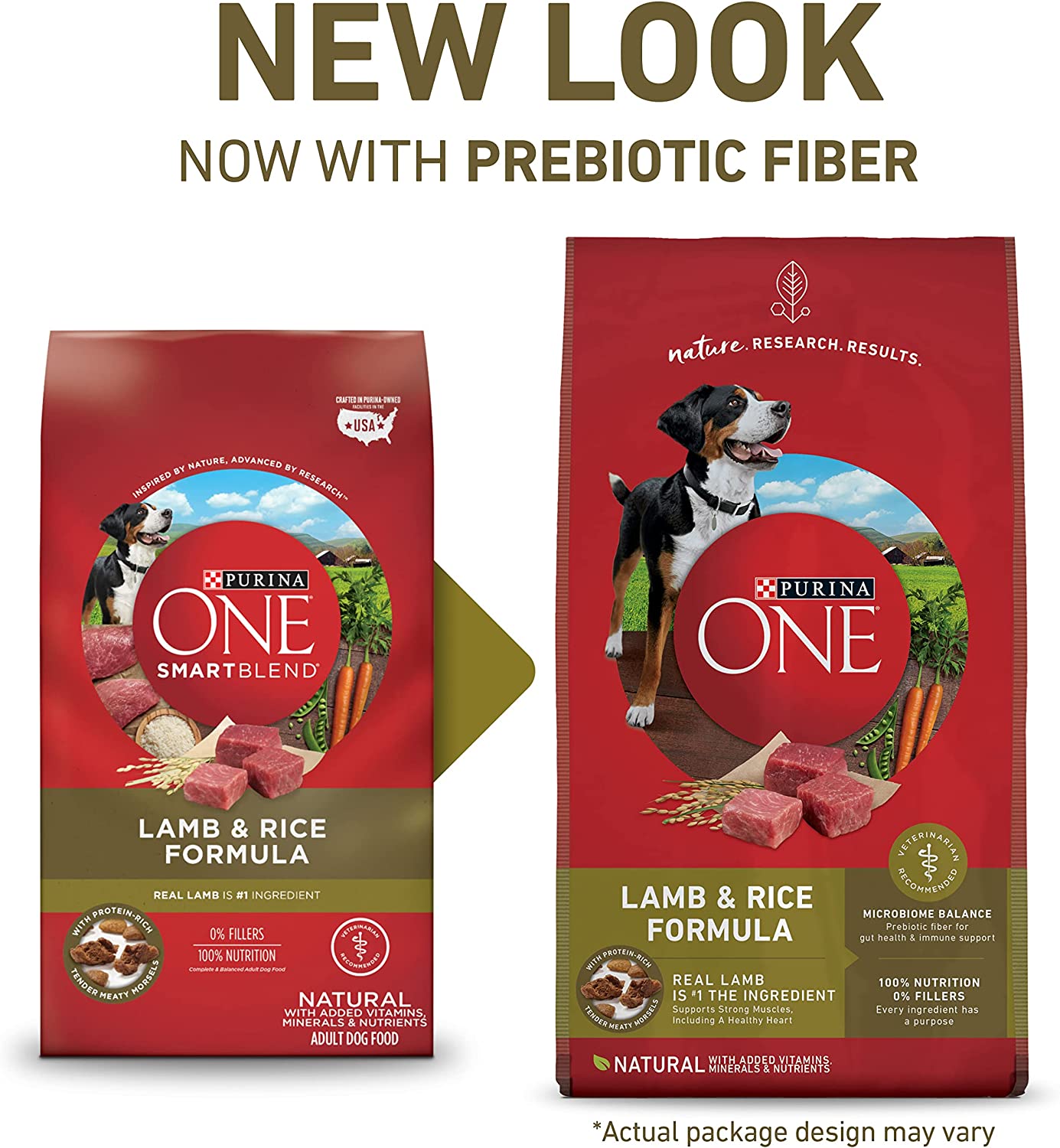 Purina ONE Natural Dry Dog Food SmartBlend Lamb and Rice Formula - 31.1 lb. Bag