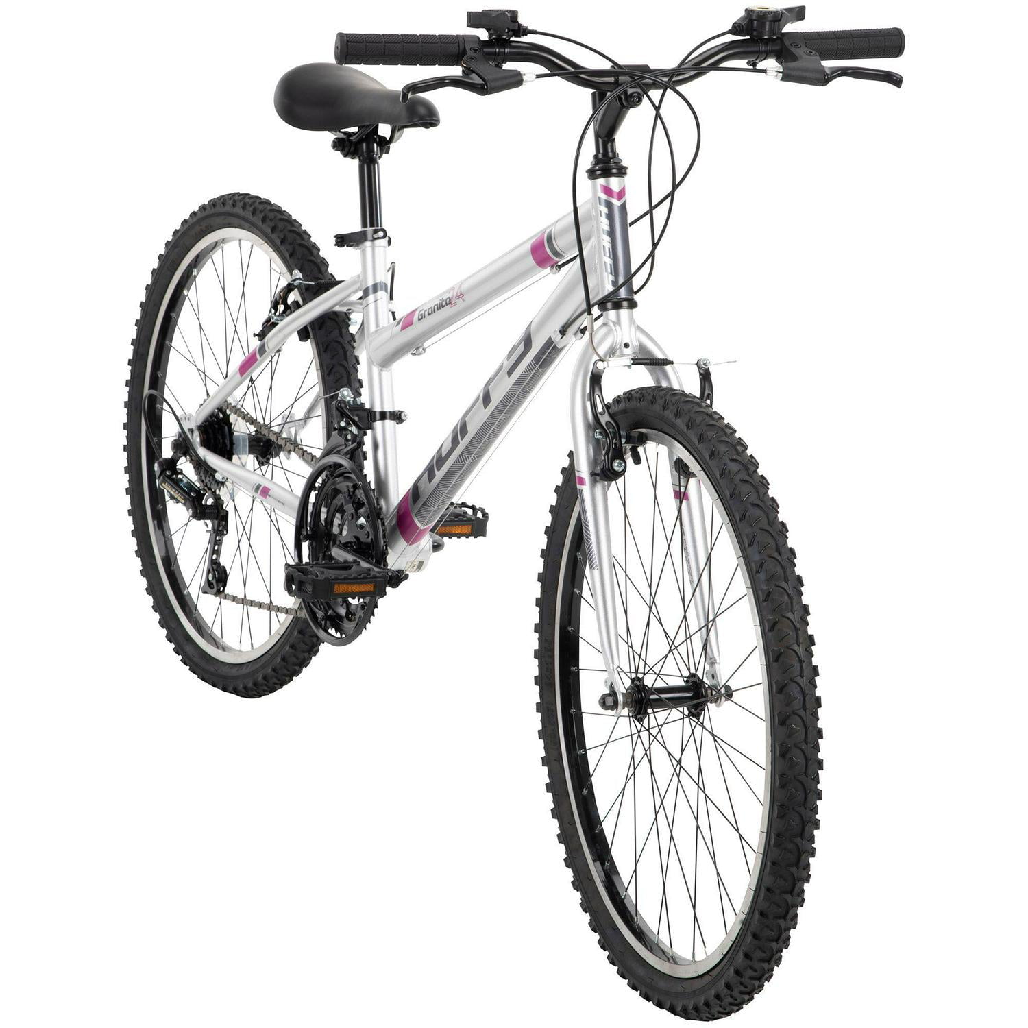 Huffy Girls- 24 in. Granite Mountain Bike. 5 Speed. Silver
