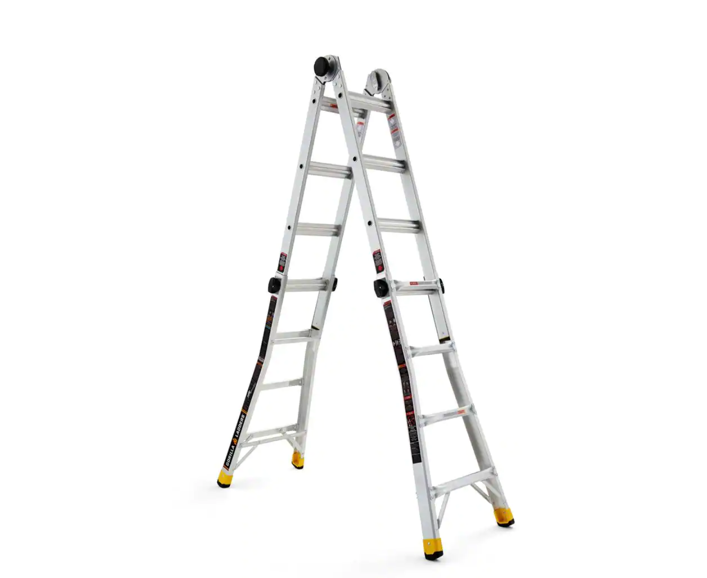 Gorilla Ladders 18 ft. Reach MPXA Aluminum Multi-Position Ladder with 300 lbs. Load Capacity Type IA Duty Rating