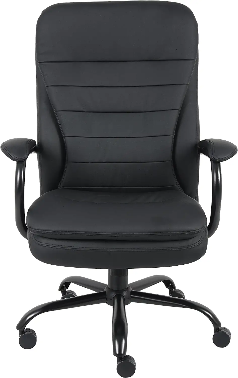 Boss Office Products B991-CP Heavy Duty Double Plush CaressoftPlus Chair-400 Lbs. Black