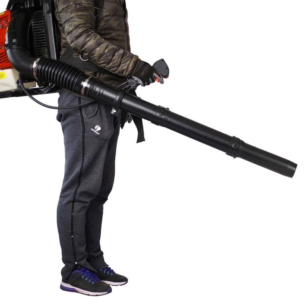Kadehome GH-067 192 MPH 750 CFM 76cc 4 Stroke Gas Backpack Leaf Blower with Extension Tube