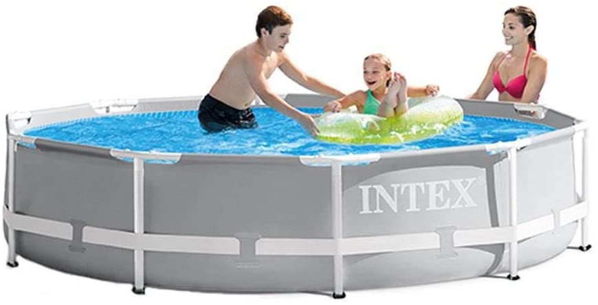 INTEX 26701EH 10ft x 30in Prism Frame Pool with Cartridge Filter Pump (Blue)