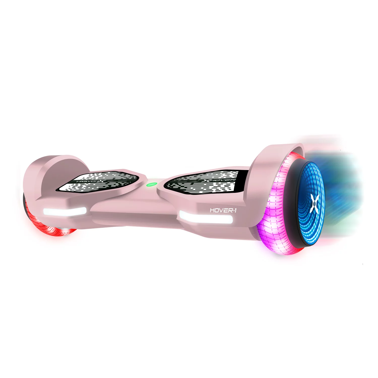Hover-1 Allstar 2.0 Hoverboard. Blush Pink. LED Lights. Max Weight 220 Lbs.. Max Speed 7 Mph. Max Distance 7 Miles