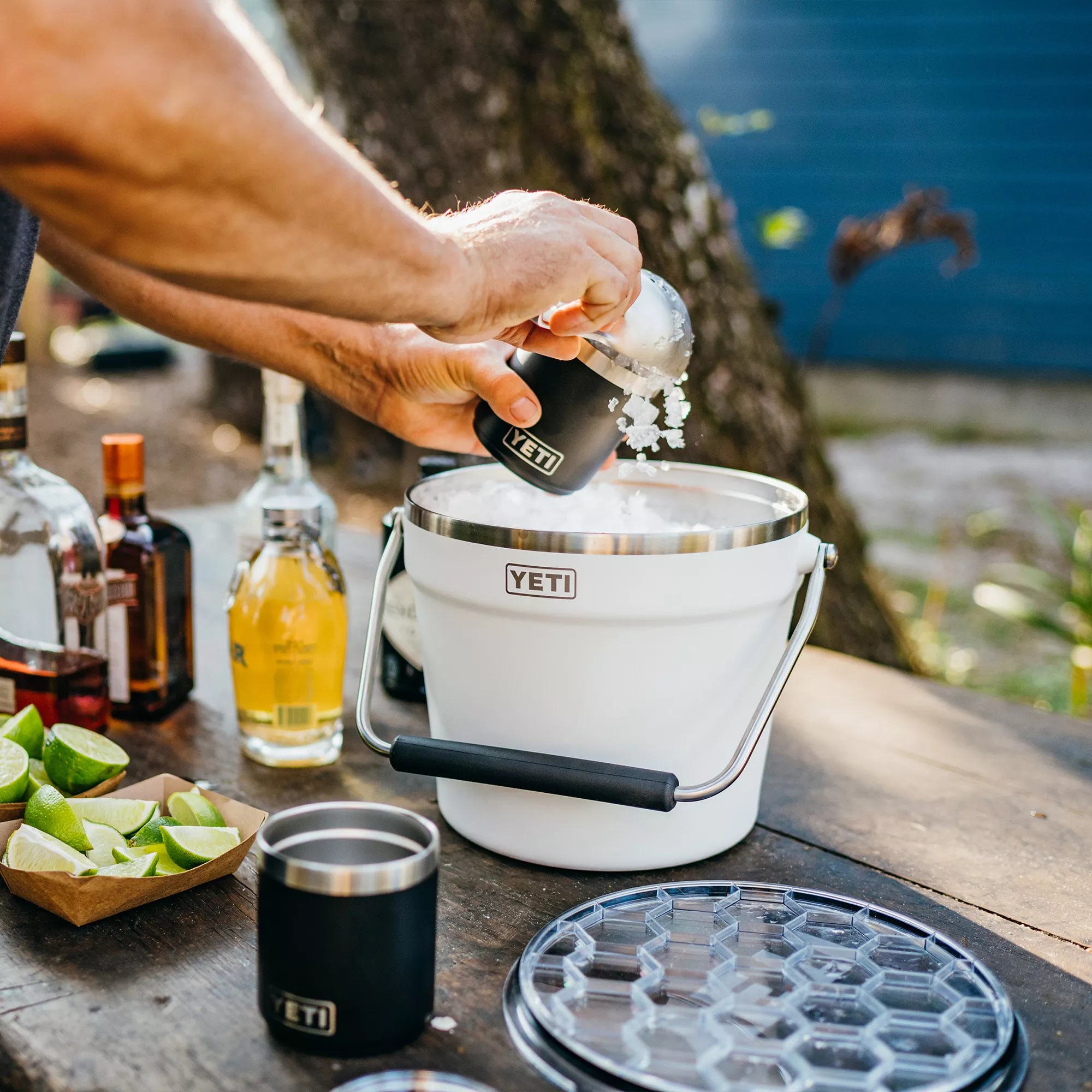 YETI Rambler Beverage Bucket - white