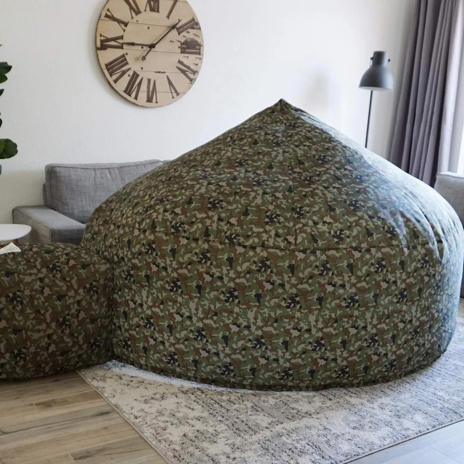 The Original AIR FORT Build A Fort in 30 Seconds. Inflatable Fort for Kids (Jungle Camo)