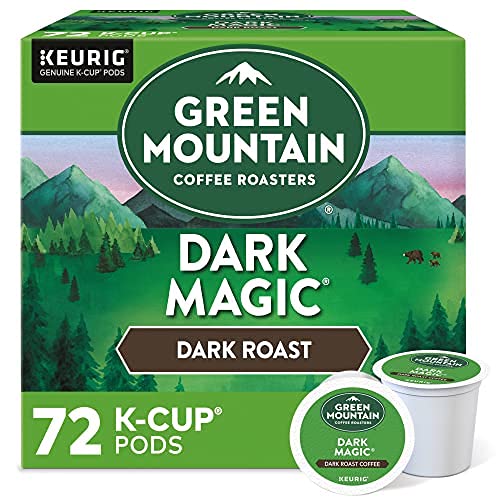 Green Mountain Coffee Roasters Dark Magic. Single-Serve Keurig K-Cup Pods. Dark Roast Coffee Pods. 12 Count (Pack of 6)