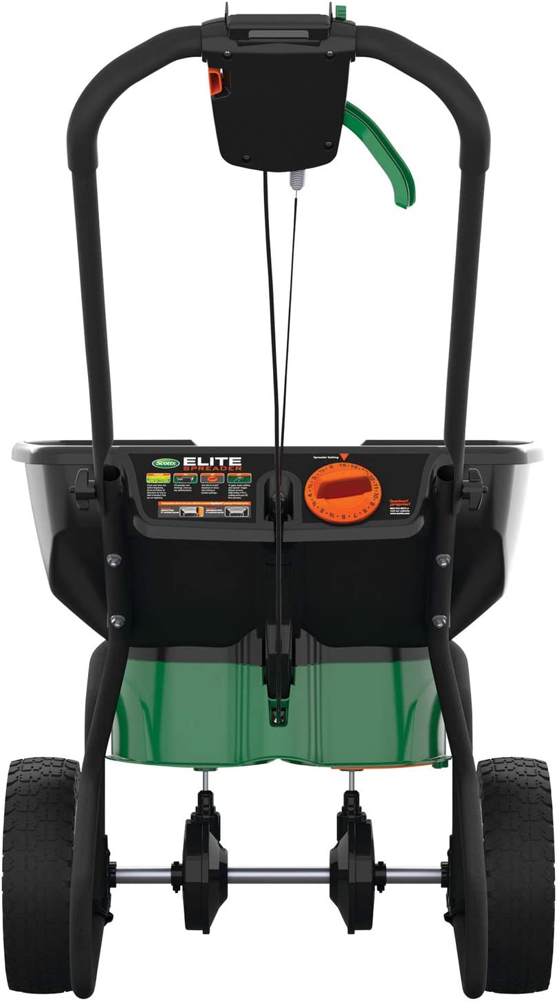 Scotts 75902 Elite Spreader 80-lb Broadcast Fertilizer Spreader