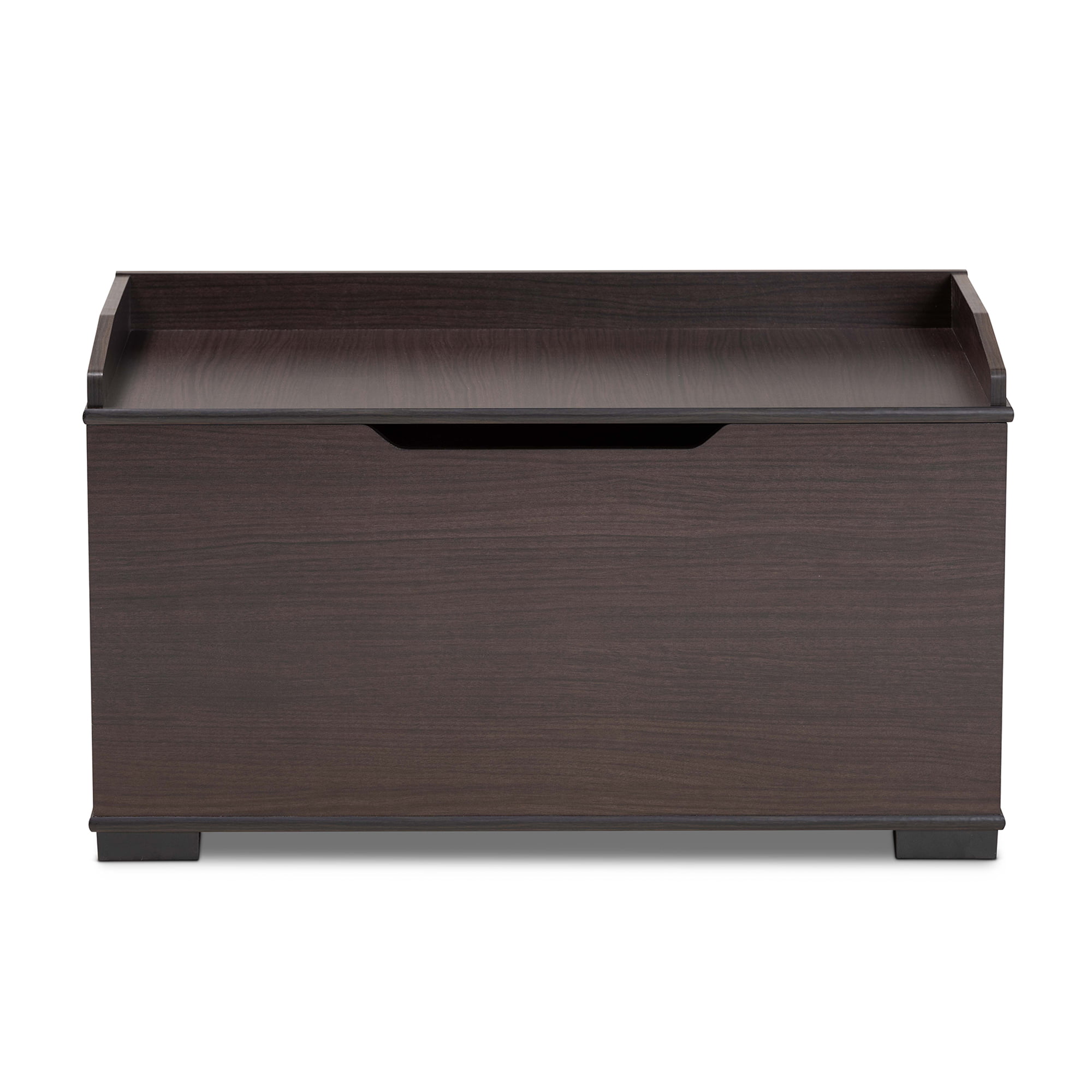 Baxton Studio Mariam Modern and Contemporary Dark Brown Finished Wood Cat Litter Box Cover House