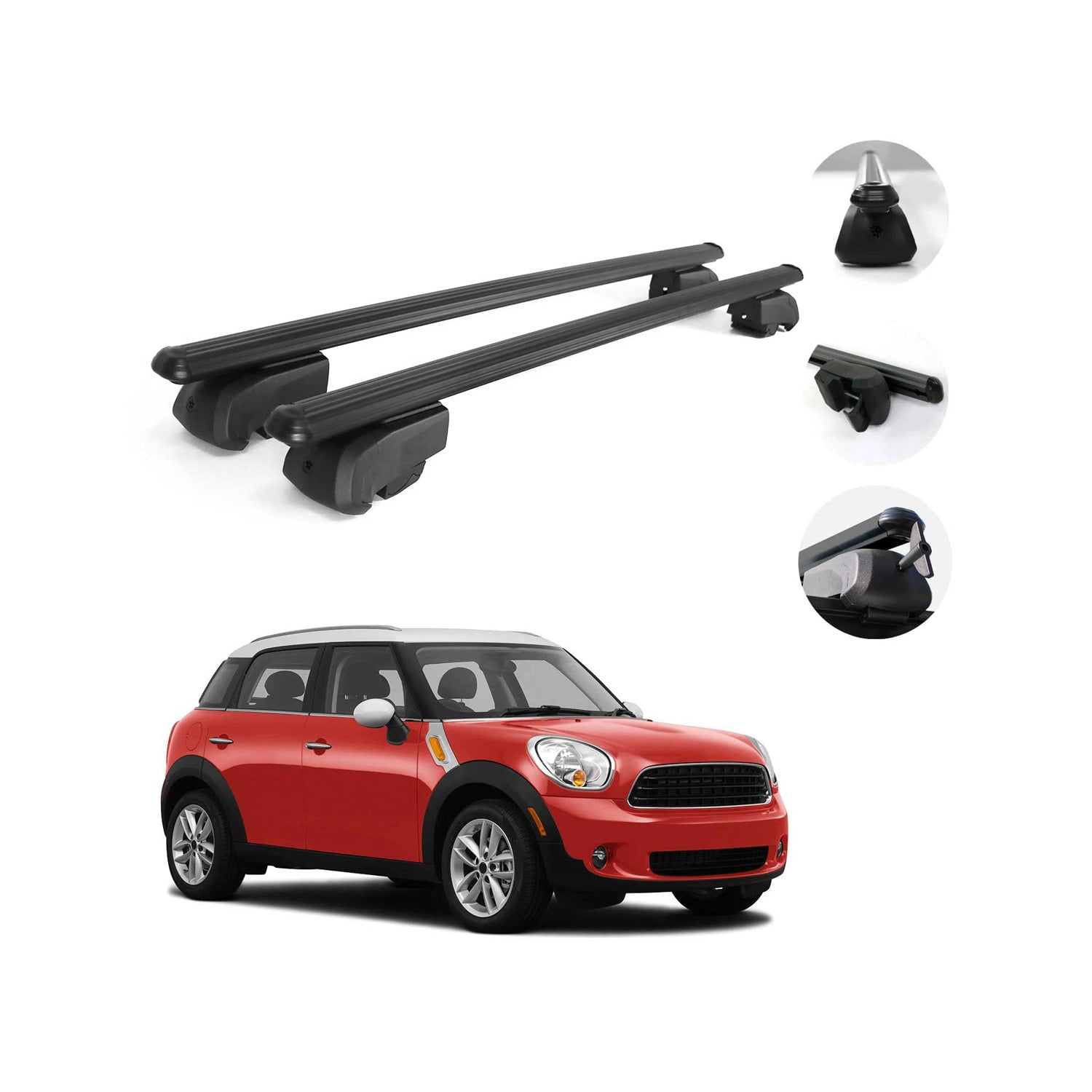 Roof Rail Rack Cross Bars Alu Luggage Carrier For Mini Countryman 2011-2016