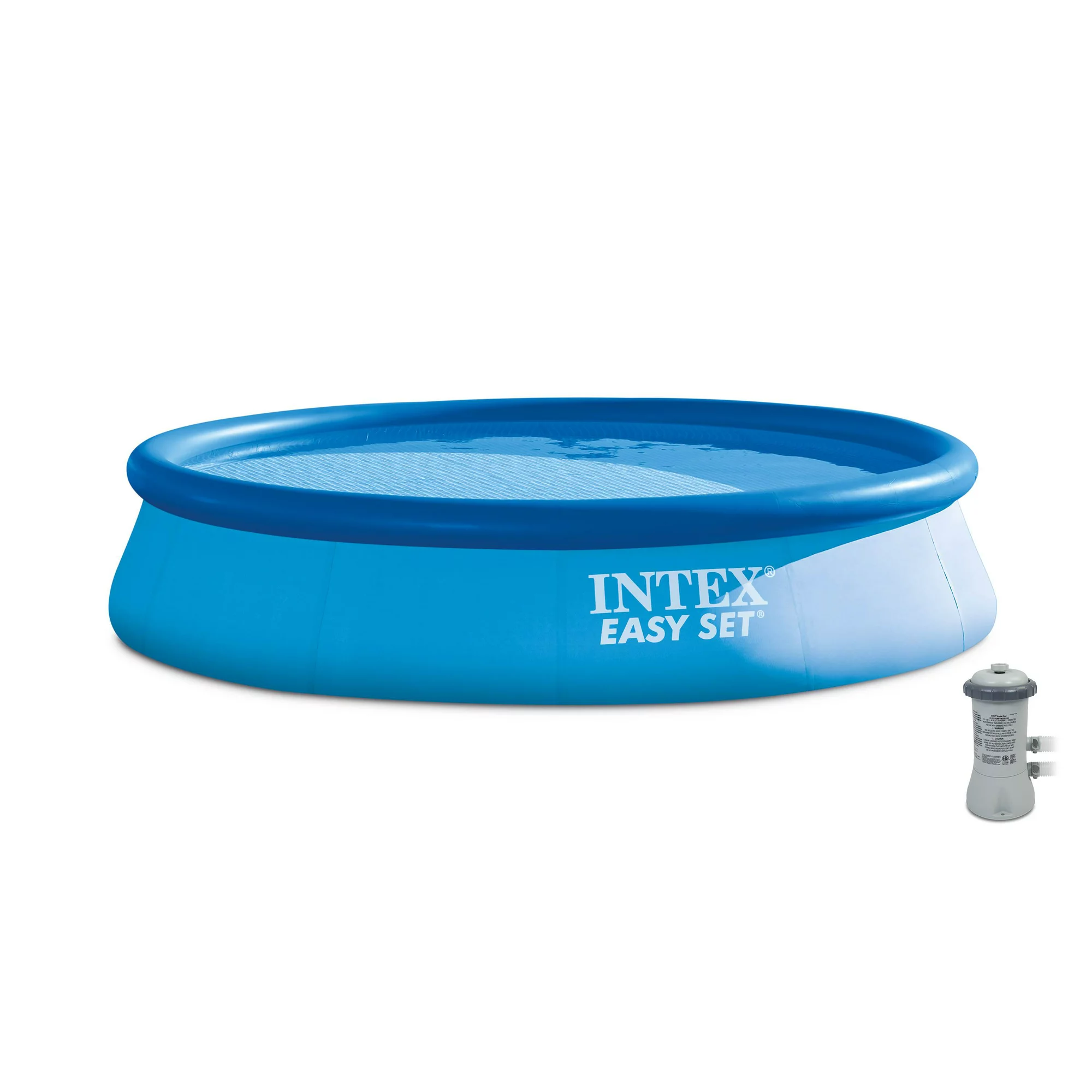 Intex 13′ x 32″ Easy Set Above Ground Swimming Pool Kit & Filter Pump & Cover